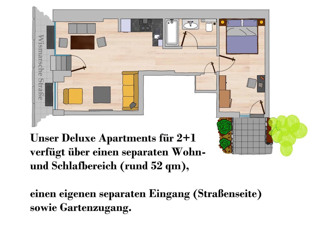 Apartments Zur Alten Konditorei 什未林 外观 照片